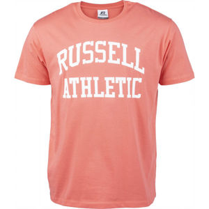 Russell Athletic S/S TEE Pánské tričko, Lososová,Bílá, velikost S