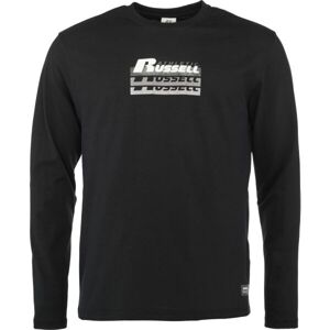 Russell Athletic LONG SLEEVE TEE SHIRT M Pánské tričko, černá, veľkosť S