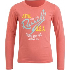 Russell Athletic PRINT USA oranžová 152 - Dívčí triko