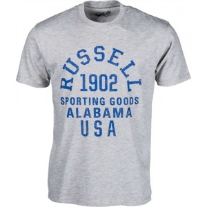 Russell Athletic S/S CREW ALABAMA TEE šedá L - Pánské tričko