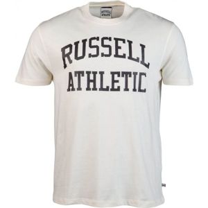 Russell Athletic S/S CREW NECK  TEE WITH LOGO PRINT bílá S - Pánské tričko