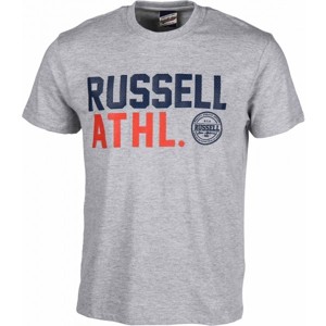 Russell Athletic S/S CREW NECK TEE šedá S - Pánské tričko