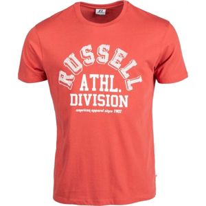 Russell Athletic S/S CREWNECK TEE SHIRT ATHL. DIVISION oranžová S - Pánské tričko