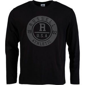 Russell Athletic S/S CREWNECK TEE SHIRT U.S.A. 1902 černá XXL - Pánské triko