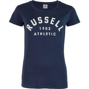 Russell Athletic S/S CREWNECK TEE SHIRT tmavě modrá XS - Dámské triko