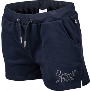 Russell Athletic SCTRIPCED SHORTS Dámské šortky, Tmavě modrá,Stříbrná, velikost S