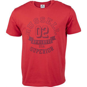 Russell Athletic SUPERIOR S/S TEE SHIRT Červená XL - Pánské tričko