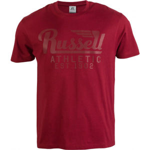Russell Athletic WING S/S CREWNECK TEE SHIRT vínová XL - Pánské tričko
