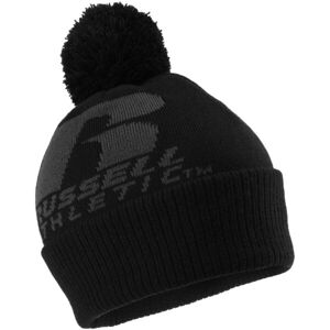 Russell Athletic WINTER POMPOM HAT Pánská zimní čepice, černá, velikost UNI