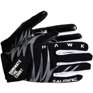 Salming HAWK GLOVES Florbalové brankářské rukavice, černá, veľkosť XS
