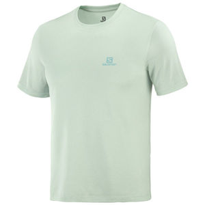 Salomon EXPLORE TEE M Pánské tričko, Světle zelená,Tyrkysová, velikost M
