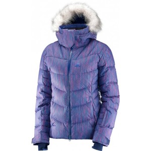 Salomon ICETOWN + JKT W fialová L - Dámská zimní bunda