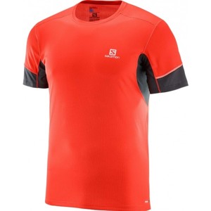 Salomon AGILE SS TEE M červená XL - Pánské triko