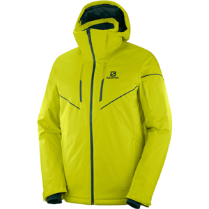 Salomon STORMRACE JKT M Pánská lyžařská bunda, reflexní neon, veľkosť 2XL