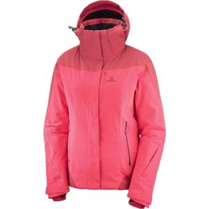 Salomon ICEROCKET JKT W Dámská lyžařská bunda, růžová, velikost L