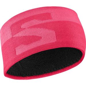 Salomon ORIGINAL HEADBAND růžová  - Dámská čelenka