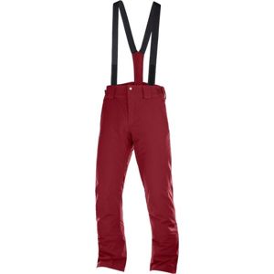 Salomon STORMSEASON Pánské lyžařské kalhoty, červená, veľkosť 2XL