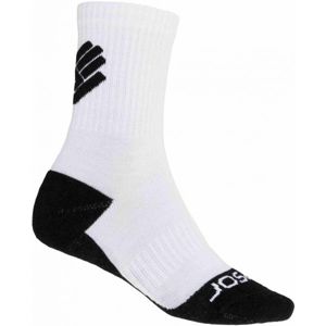 Sensor RACE MERINO BLK bílá 9-11 - Ponožky