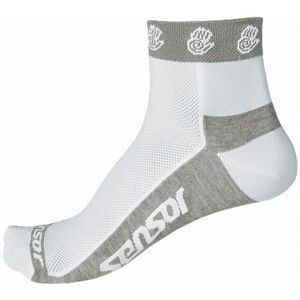 Sensor RACE LITE RUČIČKY Cyklistické ponožky, bílá, velikost 3-5