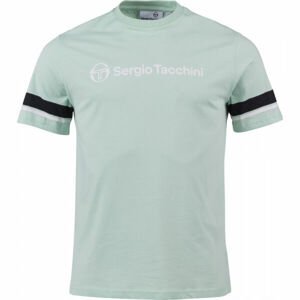 Sergio Tacchini ABELIA Pánské tričko, Světle zelená,Bílá,Černá, velikost XL