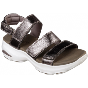 Skechers D'LITES ULTRA Dámské sandály, stříbrná, velikost 39