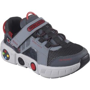 Skechers GAMETRONIX Dětská vycházková obuv, šedá, velikost