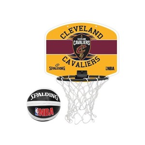 Spalding NBA MINIBOARD CLEVELANS CAVALIERS žlutá NS - Basketbalový koš