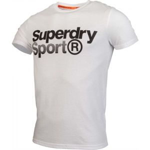 Superdry CORE SPORT GRAPHIC TEE bílá S - Pánské tričko