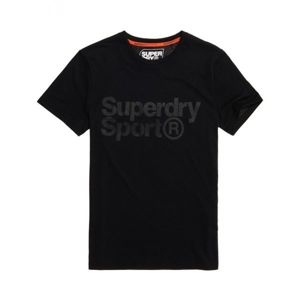 Superdry CORE SPORT GRAPHIC TEE černá XL - Pánské tričko