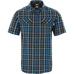 The North Face PINE KNOT SHT BLUEWINGTEALPLD modrá XL - Pánská košile s krátkým rukávem