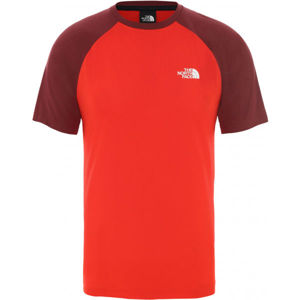 The North Face TANKEN RAGLAN TEE červená M - Pánské raglánové tričko
