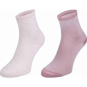 Tommy Hilfiger WOMEN SHORT SOCK 2P OPEN BIAS světle růžová 39-41 - Dámské ponožky