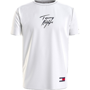 Tommy Hilfiger CN SS TEE LOGO Pánské tričko, bílá, veľkosť L