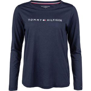 Tommy Hilfiger CN TEE LS LOGO  XS - Dámské triko s dlouhým rukávem