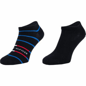 Tommy Hilfiger MEN SNEAKER 2P BRETON STRIPE Pánské ponožky, tmavě modrá, velikost 39-42