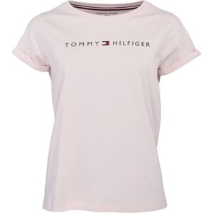 Tommy Hilfiger RN TEE SS LOGO Dámské tričko, růžová, veľkosť L