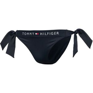 Tommy Hilfiger TH ORIGINAL-SIDE TIE CHEEKY BIKINI Dámský spodní díl plavek, tmavě modrá, velikost XS