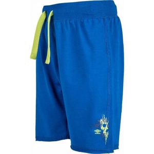 Umbro CARGEO Chlapecké šortky, Modrá,Žlutá, velikost 164-170
