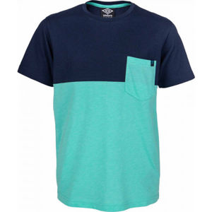 Umbro PUZZO Chlapecké triko s krátkým rukávem, Zelená,Tmavě modrá, velikost 116-122