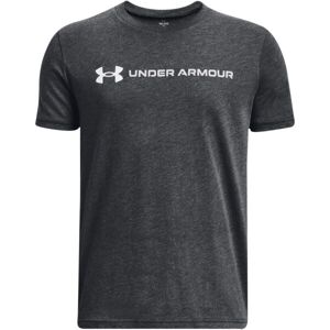 Under Armour WORDMARK Chlapecké triko, tmavě šedá, velikost
