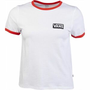 Vans WM AVENUE RINGER Dámské tričko, bílá, velikost S