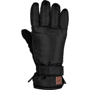 Willard RONNA Dámské lyžařské rukavice, Černá,Hnědá, velikost M