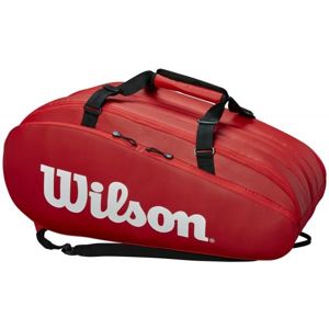 Wilson TOUR 3 COMP červená NS - Tenisová taška