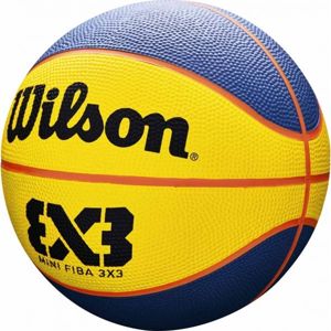 Wilson FIBA 3X3 MINI RUBBER BSKT Mini basketbalový míč, žlutá, velikost UNI