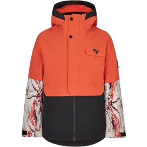 Ziener AWED Chlapecká lyžařská/snowboardová bunda, oranžová, veľkosť 140