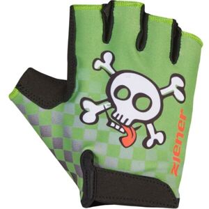 Ziener CLOSI JR Dětské cyklistické rukavice, zelená, velikost