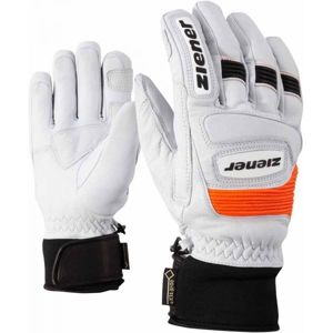 Ziener GUARD GTX + Gore grip PR WHITE Lyžařské rukavice, bílá, veľkosť 10.5