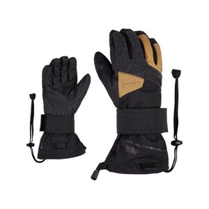 Ziener MAXIMUS AS® Pánské snowboardové rukavice, černá, veľkosť 10